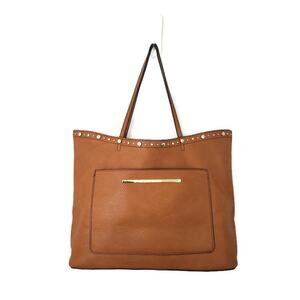 Steve Madden Women's Brown Pebbled Leather Shoulder Bag Tote